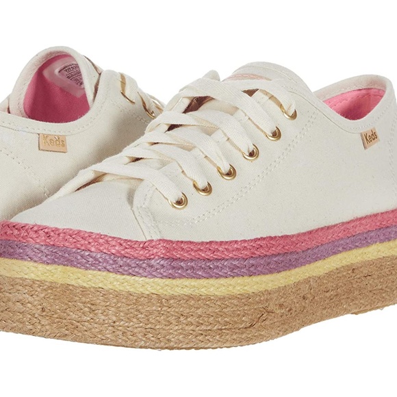 Keds x kate spade new york neon raffia platform sneakers Clearance